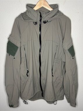 Orc Industries Level 5 L5 Soft Shell Jacket PCU Size XL w/ Roll Up Hood Green